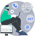 24/7 Support Icon